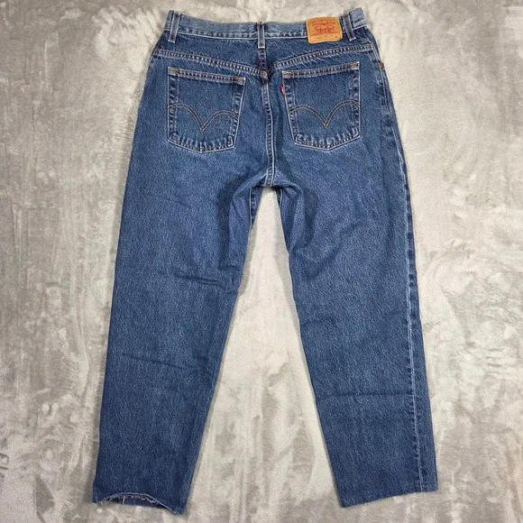 Vintage Levis 550 Classic Relaxed Fit Tapered Leg Jeans Denim Women 16 Retro - Picture 9 of 9